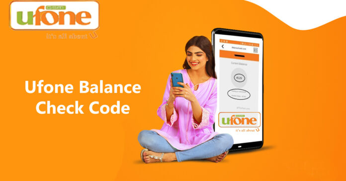 Ufone Balance Check code