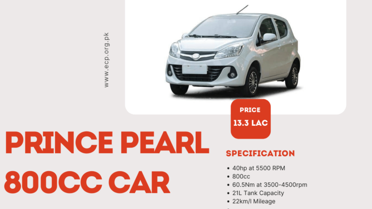 Prince Pearl 800cc Car Price review, and Specs in Pakistan